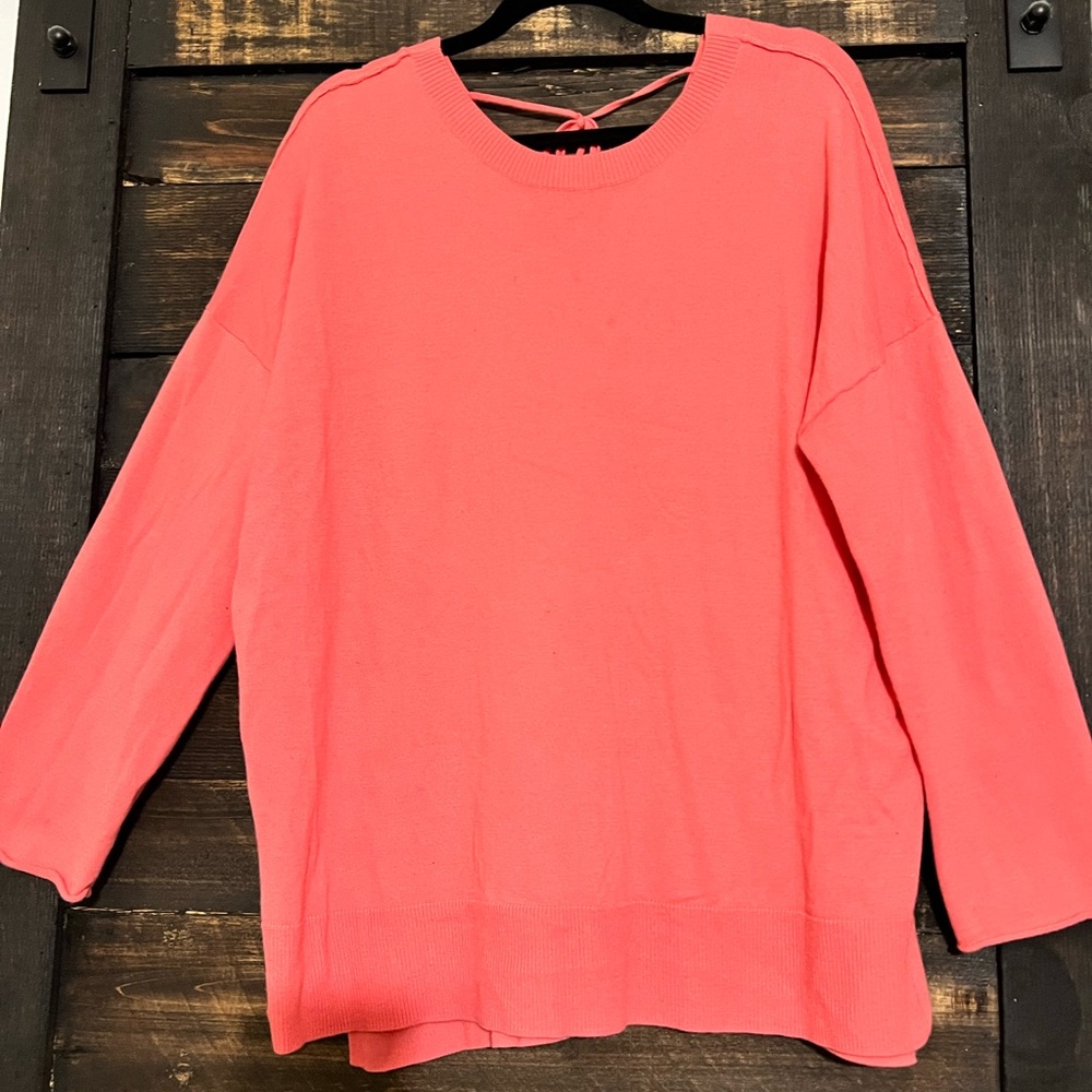 • Caslon • Pink Tunic Sweatshirt •